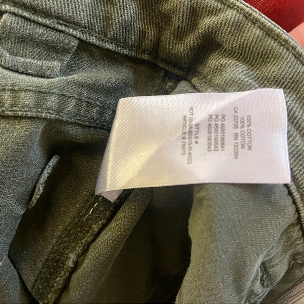 TNA Wide Leg Cargo Pants in Olive Green - Picture 9 of 9